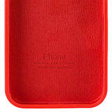 Накладка (з мікрофіброю) Silicone Case Full Protective для iPhone 16e- червоний, фото 2