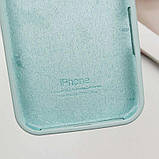 Накладка (з мікрофіброю) Silicone Case Full Protective для iPhone 14 Pro- світло-бірюзовий, фото 2