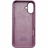 Накладка (з мікрофіброю) Silicone Case Full Protective для iPhone 16 Plus- ліловий, фото 2