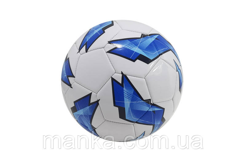 М'яч футбольний "5 (PVC, 320-330гр) "FLASH" синій, фото 1