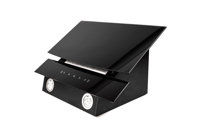 Витяжка похила чорна Grunhelm GVN 116489 830B витяжка із сенсорним управлінням