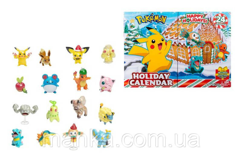 Набір ігрових фігурок POKEMON - Адвент-календар 2023 (24 фігурки) PKW3066, фото 1