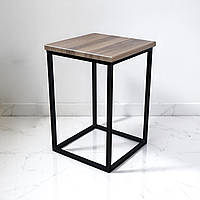 Табурет 45 см Куб Лофт із твердим сидінням