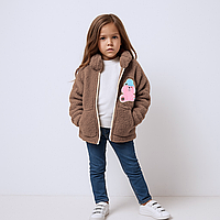 Кофта на дівчинку Тедді 110, 122 см003298 Коричневий