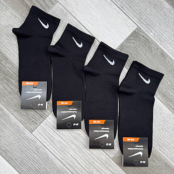 Шкарпетки жіночі демісезонні бавовна короткі Nike Performance Tennis, розмір 36-40, чорні, 05173