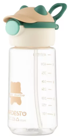 Пляшка для води Ardesto Bear 550 мл, пластик, зелений