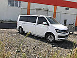 Інтегровані рейлінги (чорні) Довга база для Volkswagen T5 2010-2015 рр, фото 9