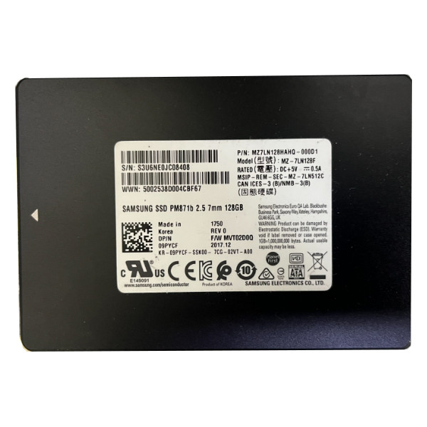 Універсальний жорсткий диск Samsung PM871b TLC 128GB 2.5" SATA-3 Б\В