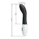 Силіконовий вібратор Pretty Love Bishop Vibrator Black, фото 9
