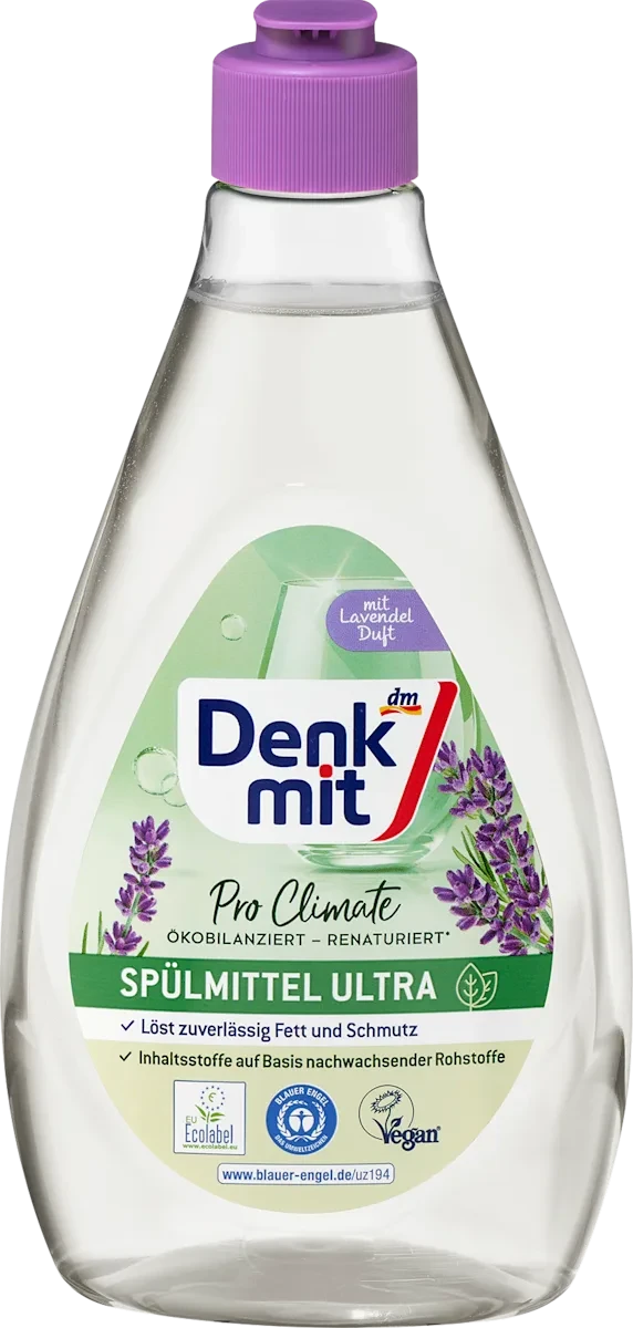 Рідина для миття посуду Denkmit Spülmittel Ultra Pro Climate Lavendel, 500 мл