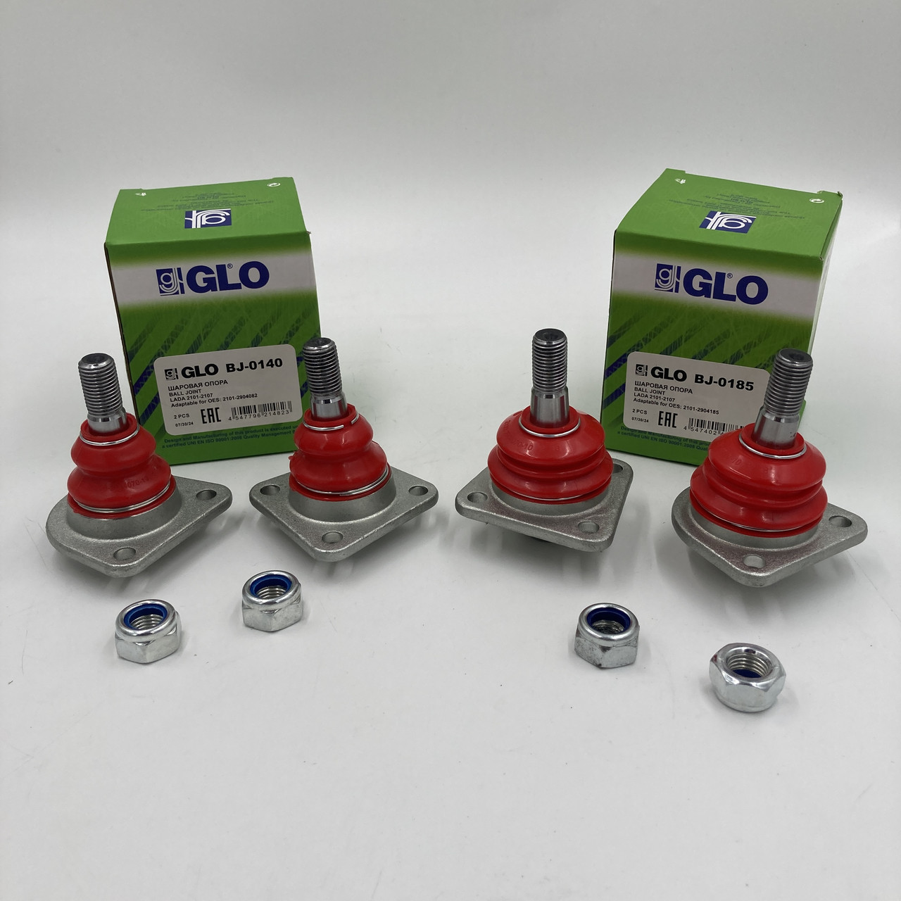 Шарова опора ВАЗ 2101-2107 верхня (комплект 2 шт.) GLO Італія BJ-0185, 2101-2904185