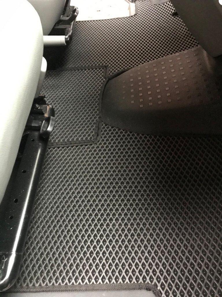 Килимки EVA (чорні, передні, для 1-20251) для Volkswagen T5 2010-2015 рр, фото 1