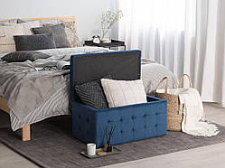 Прямокутна відтоманка для інтер'єру MICHIGAN темно-синього кольору