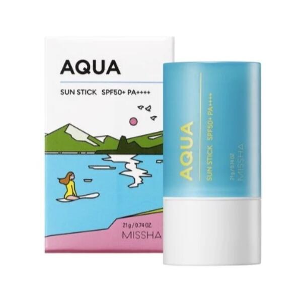 Сонцезахисний стік на водній основі Missha Aqua Sun Stick SPF50+++ PA+++ 21g, фото 1