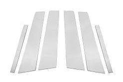 Накладки на дверні стійки (6 шт, нерж) для BMW 5 серія G30/31 2017-2023 рр