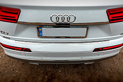 Хром планка над номером (нерж) для Ауди Q7 2015- рр