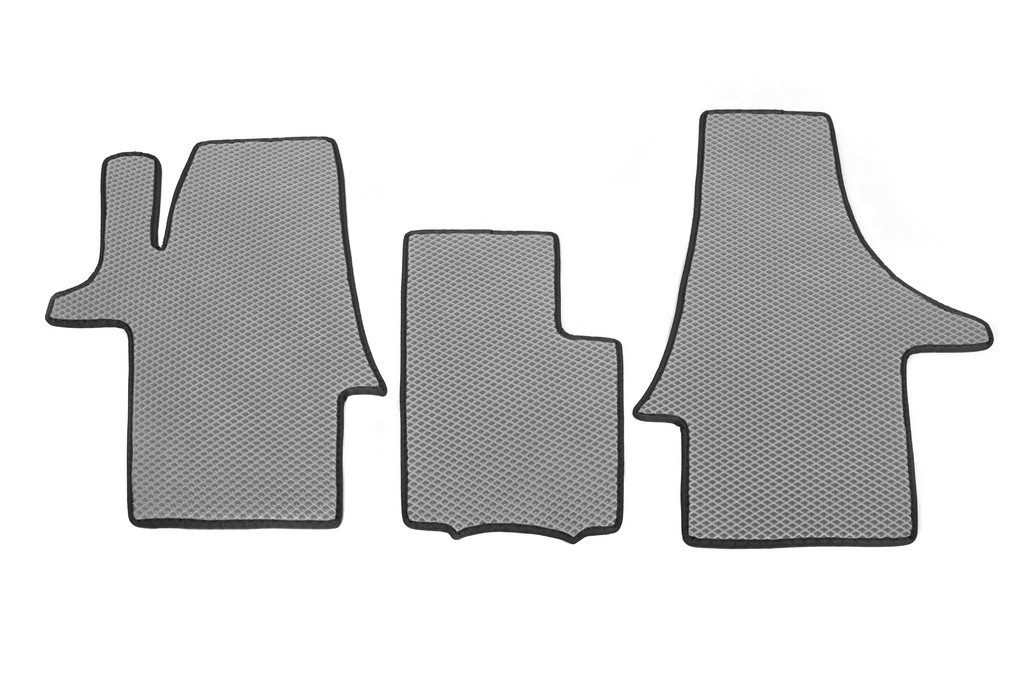 Килимки EVA (сірі, передні, для 1-20251) для Volkswagen T5 Caravelle 2004-2010 рр, фото 1