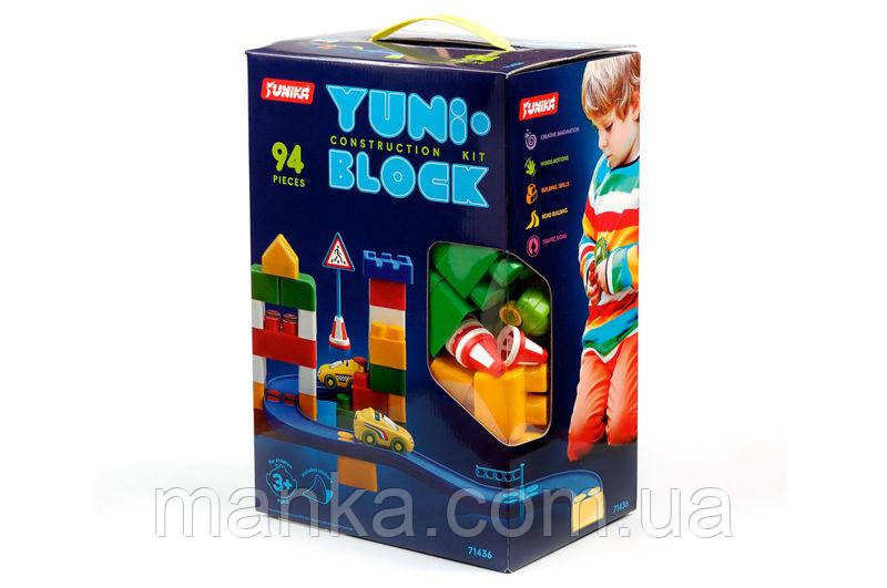 Конструктор "YUNI-BLOK" в коробці 94 деталей 1436 Юніка