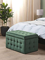 Функціональний пуф із місцем для зберігання MICHIGAN темно-зелений