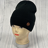 М 89048. Шапка з флісом і отворотом для хлопчиків, різні кольори, 4-12 років, фото 8