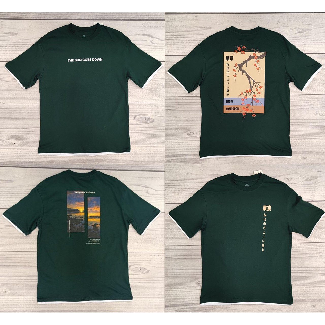 Темно зелена чоловіча футболка Oversized "Узбекистан" в упаковка 1 малюнок Розміри: 48,50,52,54,56 (35026), фото 1