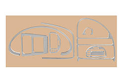 Накладки на панель (алюміній) для Citroen Saxo