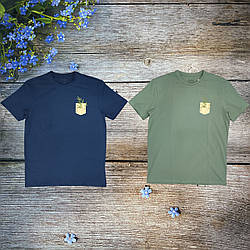 Чоловічі футболки з еластаном "Узбекістан" в паковання 1 колір Розміри: 48,50,52,54,56 (35027)