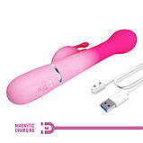Вібратор інтимний Dejon, 7 vibration functions 4 rotation functions 4 thrusting settings, фото 5