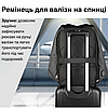 Міський повсякденний рюкзак з Usb портом для зарядки водовідштовхувальний чорний чоловічий Tigernu, фото 3