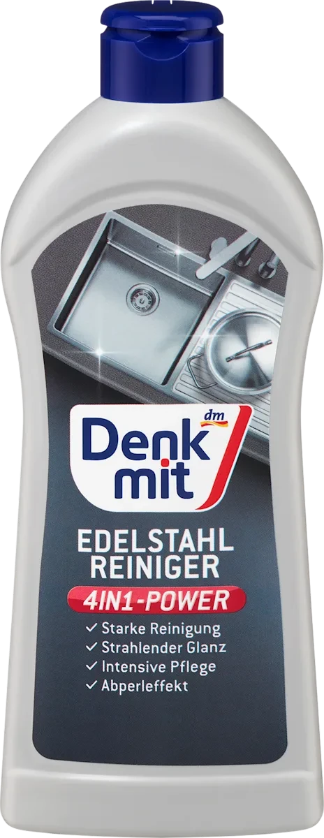 Очисник для неіржавкої сталі Denkmit Edelstahlreiniger 3in1, 300 мл