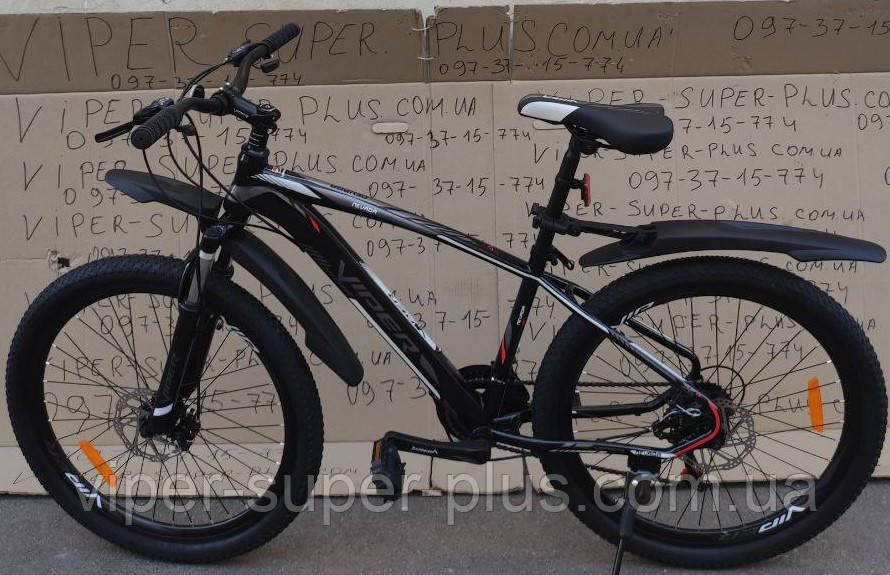 ✅ Гірський велосипед Viper Nevada 27.5 D Чорно-сірий, Без болотників, В зібраному вигляді на 80%