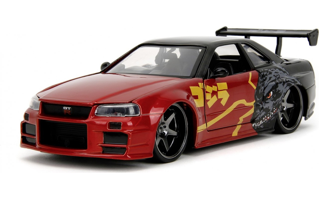 Машина металева Jada Ґодзілла Ніссан GTR 1:24 [253253024], фото 1