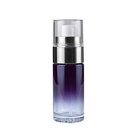 Флакон диспенсор "Kelly-violet" 40 мл скляний з сріблястим дозатором (флакон+дозатор)
