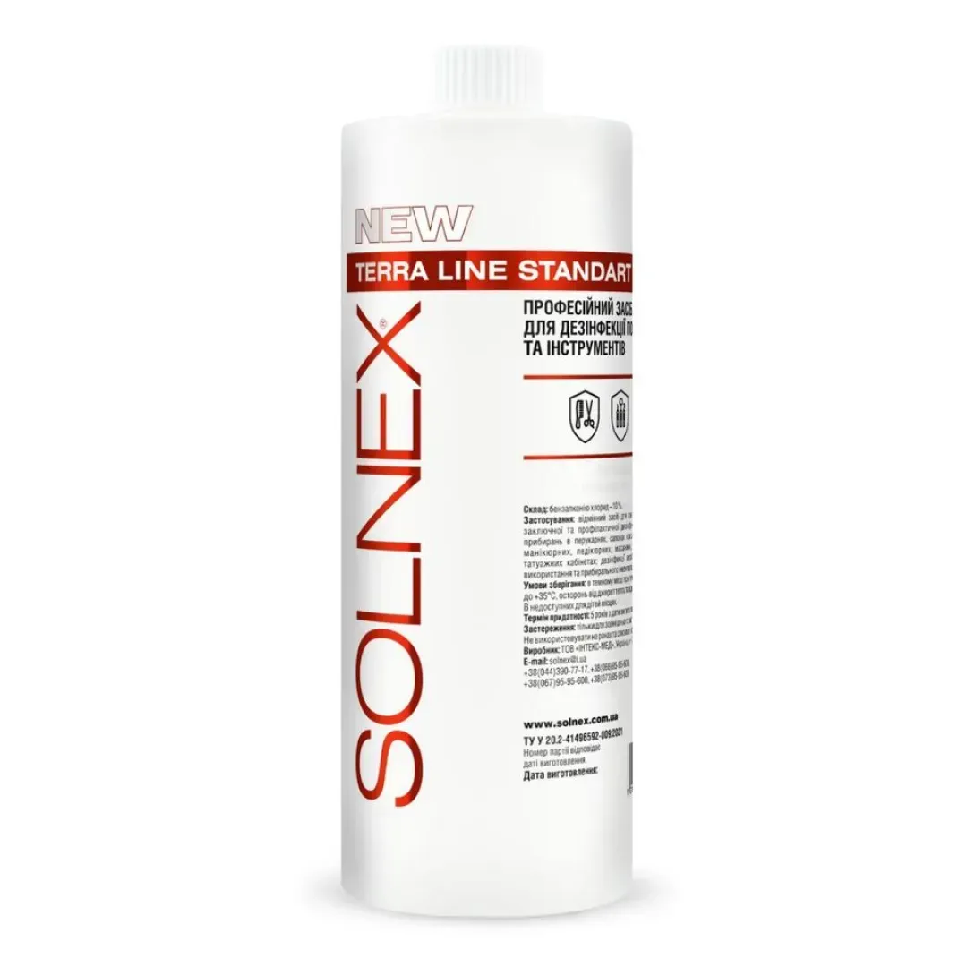 Дезінфікуючий засіб Терра Лайн Стандарт Solnex, 1000 мл
