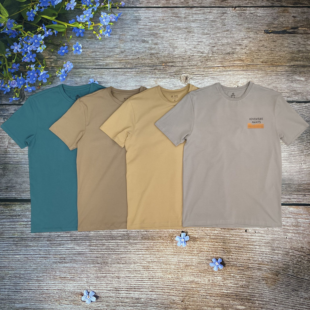 Футболка чоловіча "Adventure" виробництва Узбекистан (в пакованні 1 колір) Розміри: 48,50,52,54,56 (35035), фото 1