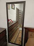 Дзеркало велике настінне Венге в повний зріст підлогове 170 на 70 в рамі мдф ростове, фото 5