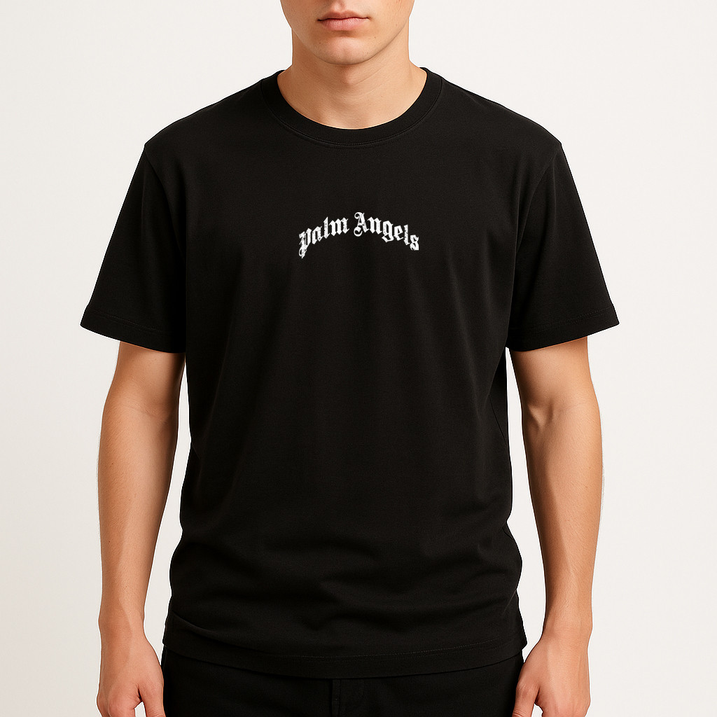Чоловіча футболка Palm Angels чорного кольору, фото 1