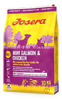 Josera Mini Salmon&Chicken корм для вибагливих собак дрібних порід з апетитним соусом 10 кг (лосось і курка)