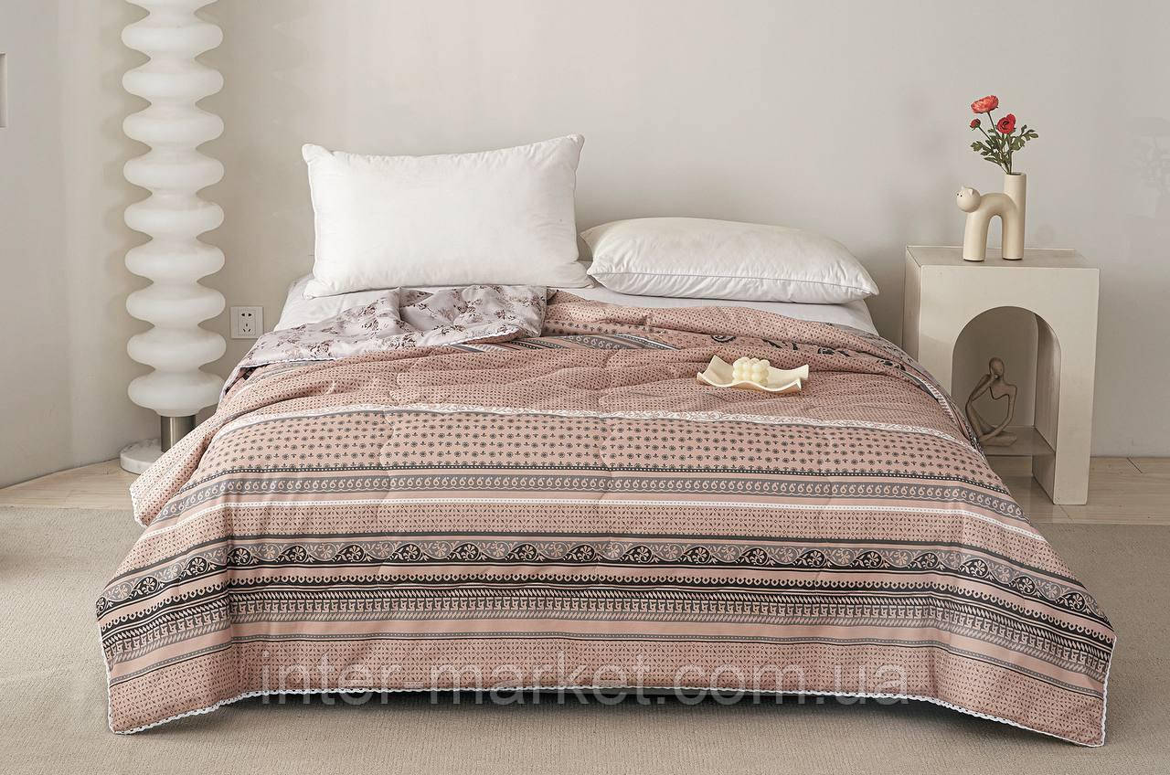 Велика бавовняна літня ковдра 200х230см., фото 1