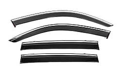 Вітровики з хромом Niken Luxury (4 шт) для BMW X3 F-25 2011-2018 рр