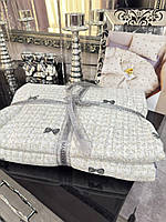 Постільна білизна муслін-жатка двоспальний комплект постільної білизни/Жата постільна білизна