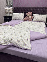 Постільна білизна муслін-жатка двоспальний комплект постільної білизни/Жата постільна білизна