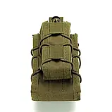 Підсумок Molle для 2-х магазинів АК/AR та пістолета A-21 олива, фото 6