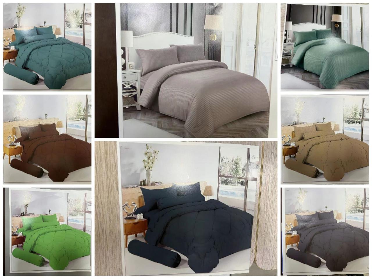 Простирадло на гумці ОДНОТОННЕ 160*210+20 см + 2 наволочки 50*70 (Фланель cotton120g/m2) Модель CD117A