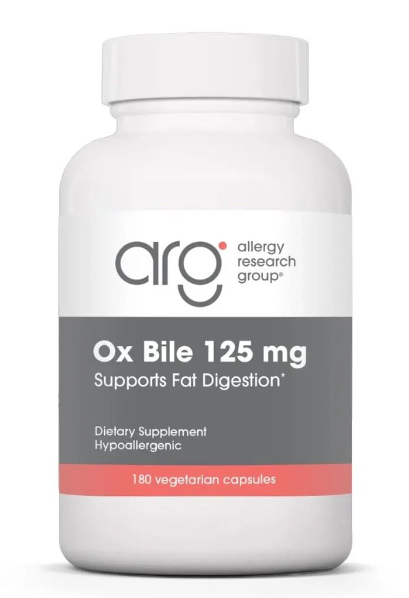 Allergy Research Ox Bile / Бичача жовч 125 мг 180 капсул