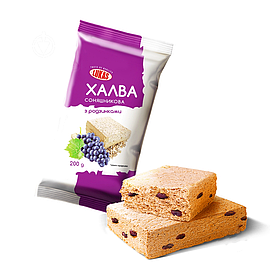 Халва Lukas соняшникова з родзинками 200г