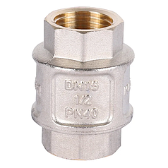 Клапан зворотний 1/2" Чехія KP.172.N (нікельований)
