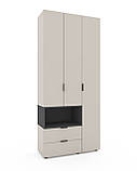 Шафа Home A002L 1000х420х2300 ЛДСП Кашемір - Антрацит, фото 3