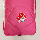 Зимовий конверт з хутра (3 розмір) червоний, фото 4