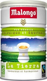 Malongo La Tierra Bio Arabica кава мелена з/б 250 г